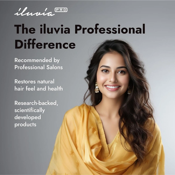 Iluvia Professional Sulphate-Free Shampoo 200ml | Unique Micro Emulsion Formula | Prevents Frizz, Breakage & Dryness | Strengthens Hair for Healthier, Smoother Locks
