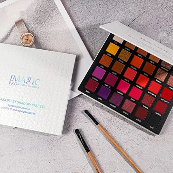 Cosluxe Imagic Professional Imagic CosluxeProfessional Galaxy Shine Eyeshadow Palette 35.8g | 30 Color Multicolor Palette | Matte, Satin & Shimmer Finish | Highly Pigmented Eye Makeup