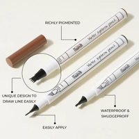 Incolor EY083 4 Forked Long Lasting Eyebrow Pencil Brown with Precision Micro-Fork Tip | Smudge-Proof & Natural Hair-Like Finish | Easy Brow Definer