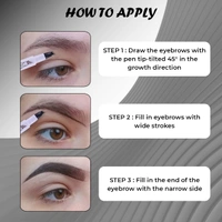 Incolor EY083 4 Forked Long Lasting Eyebrow Pencil Brown with Precision Micro-Fork Tip | Smudge-Proof & Natural Hair-Like Finish | Easy Brow Definer