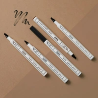 Incolor EY083 4 Forked Long Lasting Eyebrow Pencil Brown with Precision Micro-Fork Tip | Smudge-Proof & Natural Hair-Like Finish | Easy Brow Definer
