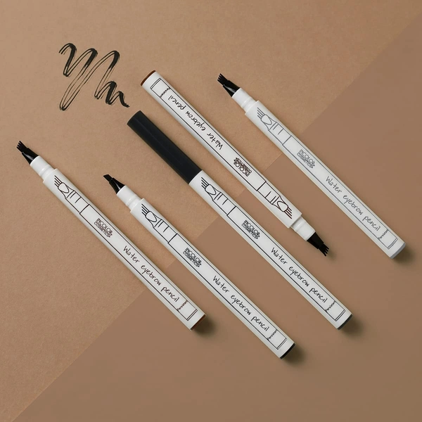 Incolor EY083 4 Forked Long Lasting Eyebrow Pencil Brown with Precision Micro-Fork Tip | Smudge-Proof & Natural Hair-Like Finish | Easy Brow Definer