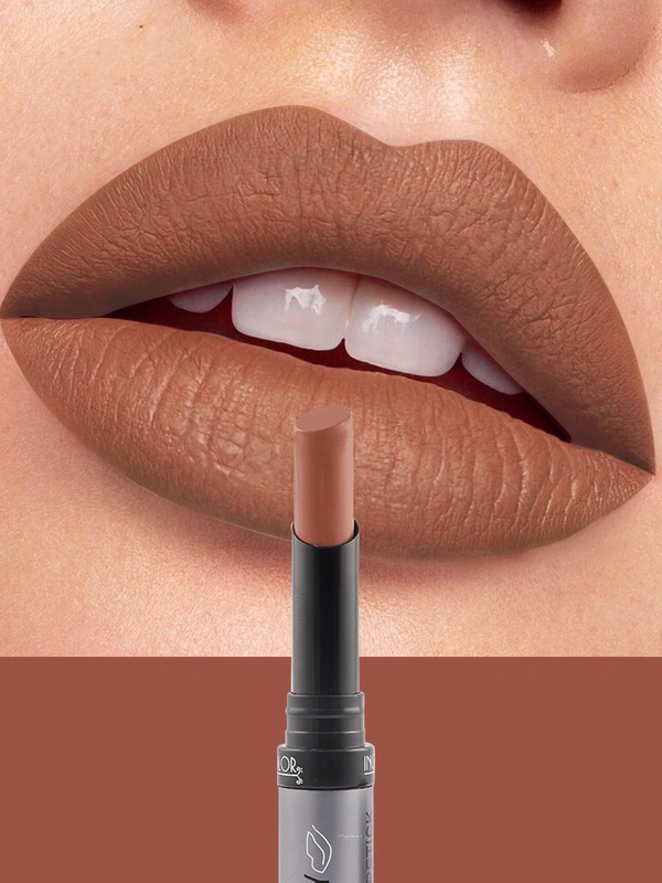Incolor Lipfinity Non-Transfer Lipstick Shade 02 | Floral Bust-Bold Matte Finish | Long-Lasting Wear & Smudge-Proof | Lightweight Texture | Moisturizing & Travel-Friendly
