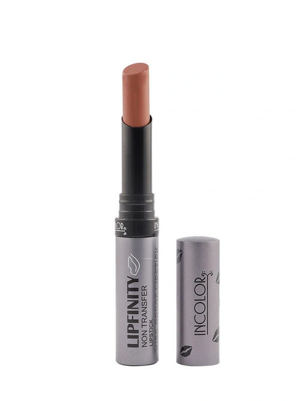 Incolor Lipfinity Non-Transfer Lipstick Shade 02 | Floral Bust-Bold Matte Finish | Long-Lasting Wear & Smudge-Proof | Lightweight Texture | Moisturizing & Travel-Friendly