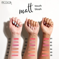 Incolor Long Lasting Matt Touch Blusher 5g Shade 04 | Smooth Matte Cheek Blush Powder, Lightweight, Blendable & Buildable Color for Long-Lasting Natural Finish