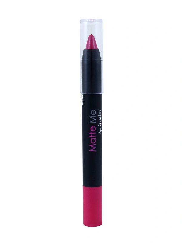 Incolor Matte Me Crayon Pencil Lipstick 04 Graduation Day |  Bold Matte Lip Crayon & Smooth Texture | Long-Lasting Wear & Precise Application | Lightweight Everyday Essential