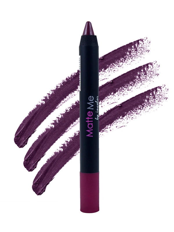 Incolor Matte Me Crayon Pencil Lipstick 08 Third Date| Smooth Matte Finish & High Pigmentation | Long Wear & Lightweight Feel | Creamy Texture & Precise Crayon Design