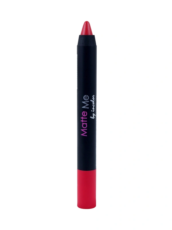 Incolor Matte Me Crayon Pencil Lipstick 11 Cocktail| Vibrant Matte Finish & Creamy Texture | Long-Lasting Wear & Precise Crayon Design | Lightweight Formula for All-Day Comfort