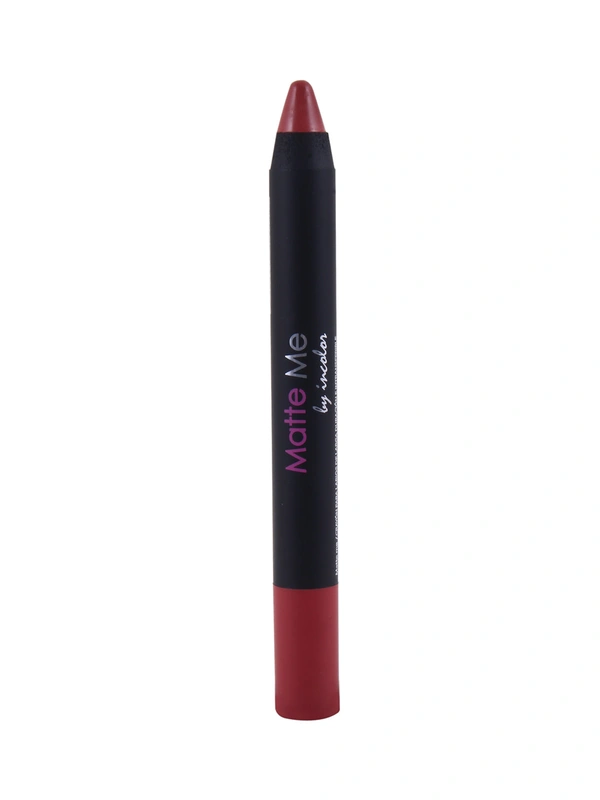 Incolor Matte Me Crayon Pencil Lipstick 13 Seducation|  Luxurious Matte Finish & Creamy Texture | Long-Lasting Wear & Precise Crayon Design | Lightweight Formula for All-Day Comfort