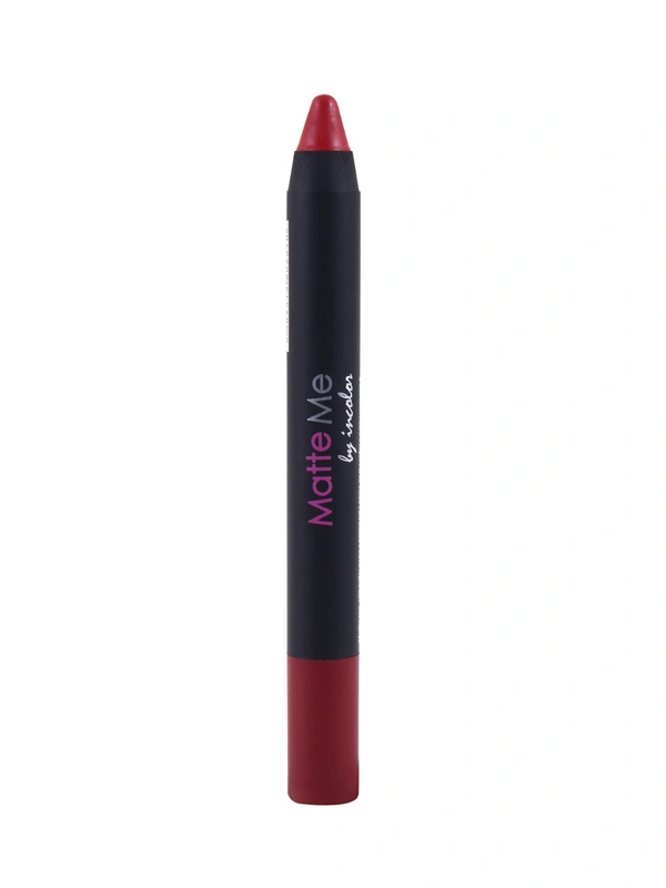 Incolor Matte Me Crayon Pencil Lipstick 17 Cherry Skies| Bold Matte Finish & Creamy Texture | Long-Lasting Wear & Precise Crayon Design | Lightweight Formula for All-Day Comfort