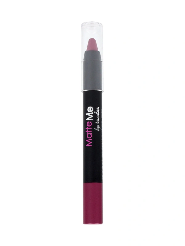 Incolor Matte Me Crayon Pencil Lipstick 26 Mouve On | Elegant Matte Finish & Creamy Texture | Long-Lasting Wear & Precise Crayon Design | Lightweight Formula for All-Day Comfort
