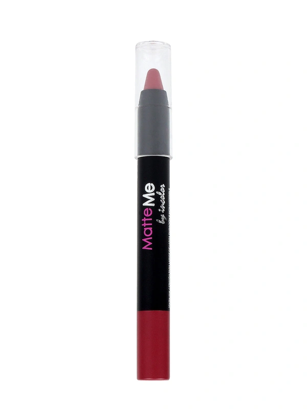 Incolor Matte Me Crayon Pencil Lipstick 28 Peach Pink | Soft Matte Finish & Creamy Texture | Long-Lasting Wear & Precise Crayon Design | Lightweight Formula for All-Day Comfort