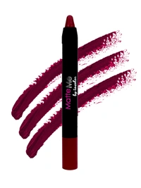 Incolor Matte Me Crayon Pencil Lipstick 30 Bloody Maroon | Deep Maroon Matte Finish & Creamy Texture | Full Coverage, Long-Lasting Wear & Precise Crayon Design | Lightweight Formula for All-Day Comfort