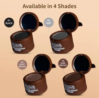 Incolor Root Touch Up Hair Powder Beard Line Black | Hairline & Beard Filler | Root Cover Up Stick | For Thinning Hair, Bald Spots & Eyebrows