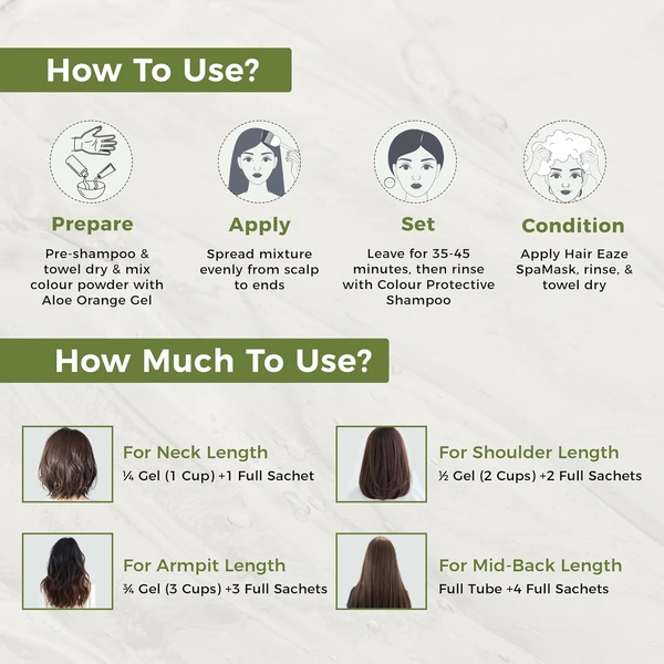 Indus Valley INDUS VALLEY Damage Free Natural Gel Hair Colour 220ml Dark Brown 3.00 for Women & Men | 100% Grey Coverage | Ammonia & PPD Free Herbal Organic Conditioning Hair Color