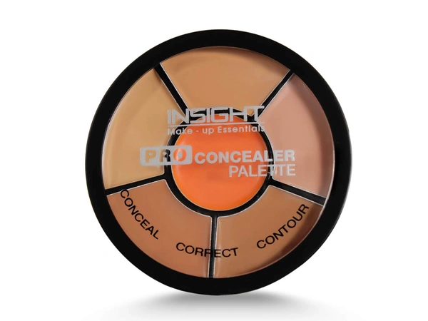 Insight Cosmetics Pro Concealer Palette | Full Coverage for Flawless Skin | 3 in 1 Palette- Conceal Corect & Contour | Long-Lasting | Oil Control with Matte Finish | Creamy, Blendable for All Skin Tones | 15g