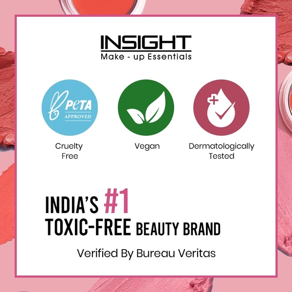 Insight Creme Blusher 6 Shades Combo Pack 3.5g | Buildable, Blendable Face Blusher for Natural Flush | Long-Lasting & Smooth Formula | Suitable for All Skin Types