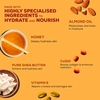 Joy Honey & Almonds Ultimate Nourishing Body Milk Winter Lotion 600ml | With Shea Butter & Vitamin E | Long Lasting Moisture | Intense Care for Dry Skin