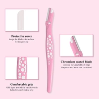 Kai Eyebrow Razor for Women | Precision Stainless Steel Blade | Safe, Accurate Eyebrow | Shaping & Facial Hair Removal | Ergonomic Handle for Easy | Comfortable Use.