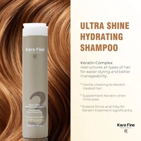 Kera Fine Keratin Shampoo 250ml | Sulfate-Free, Paraben-Free, Sodium Chloride-Free | Keratin, Soy & Wheat Protein Formula | Professional Hair Care for All Hair Types
