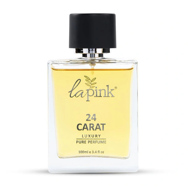 La Pink 24 Carat Luxury Pure Perfume for Men 100ml | White Floral, Tuberose, Amber & Antimatic | Woody, Salty & Leather | Tropical, Musky & Coconut Notes | Long-Lasting Scent