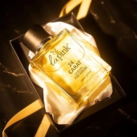La Pink 24 Carat Luxury Pure Perfume for Men 100ml | White Floral, Tuberose, Amber & Antimatic | Woody, Salty & Leather | Tropical, Musky & Coconut Notes | Long-Lasting Scent