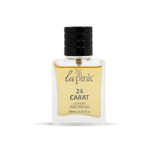 La Pink 24 Carat Luxury Pure Perfume for Men 30ml | White Floral, Tuberose, Amber & Antimatic | Woody, Salty & Leather | Tropical, Musky & Coconut Notes | Long-Lasting Scent