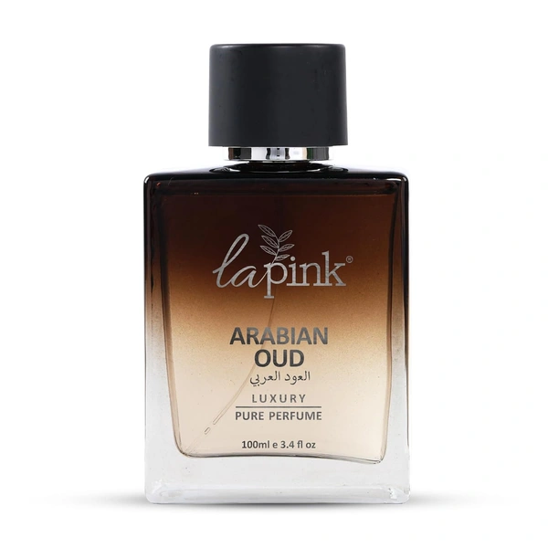 La Pink Arabian Oud Luxury Pure Perfume for Men 100ml | Oud, Warm spicy, Smoky | Rose, Fruity, Leather |Balasmic, Sweet, Woody | Long-lasting Fragrance