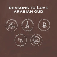 La Pink Arabian Oud Luxury Pure Perfume for Men 8ml | Oud, Warm spicy, Smoky | Rose, Fruity, Leather |Balasmic, Sweet, Woody | Long-lasting Fragrance