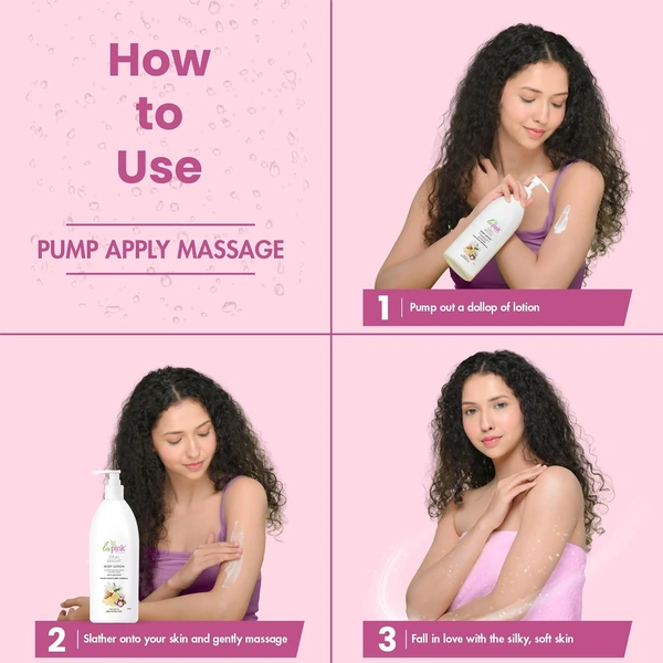 La Pink Natural La Pink Body Lotion Ideal Bright White Haldi 450ml with Kokum Butter & Lily Flower Extract | 100% Microplastic-Free | Deep Moisturization & Brightening | Daily Care