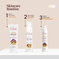 La Pink Natural La Pink  Day Cream Ubtan White Haldi 50g with Kesar, Sandalwood & Rose Extract | Fades Tan & Blemishes | Skin Brightening | Microplastic Free Daily Formula