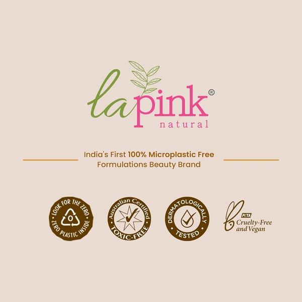 La Pink Natural La Pink Face Mask Ubtan White Haldi 100g with Kesar, Sandalwood & Borley Extract | Remove Tan, Blemishes & Dark Spots | Micro Plastic Free Formula