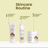La Pink Natural La Pink Face Mask Young Forever White Haldi 100g with Cranberry, Bakuchi & Mulethi Extract | Brightens Skin & Reduces Fine Lines | Smooth Texture | Microplastic-Free Formula