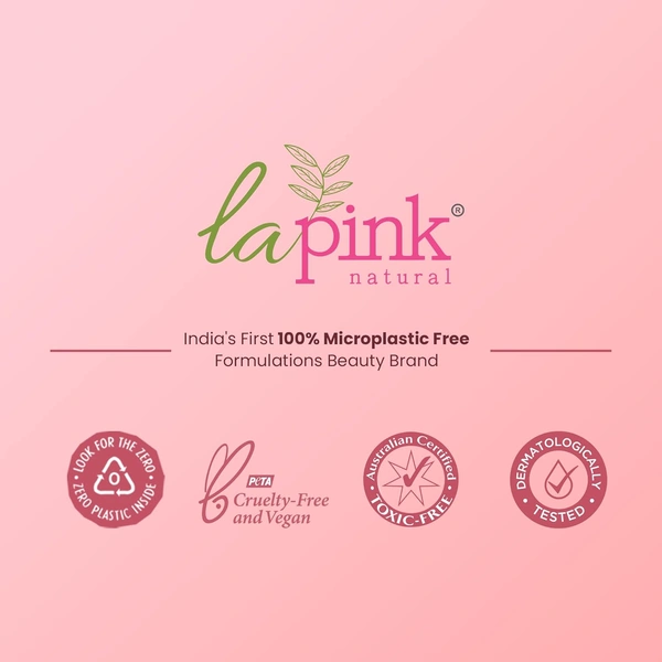 La Pink Natural La Pink Face Scrub Ideal Bright White Haldi 100g | Kakadu Plum, Apricot & Cactus Flower Extract | Deep Cleansing & Brightening | 100% Microplastic-Free | All Skin Types