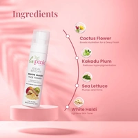 La Pink Natural La Pink Face Toner Ideal Bright White Haldi 100ml | Kakadu Plum & Cactus Flower Extract, Natural Glow  | Pore Tightening & Hydrating  | 100% Microplastic-Free | All Skin Types
