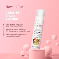 La Pink Natural La Pink Face Toner Ideal Bright White Haldi 100ml | Kakadu Plum & Cactus Flower Extract, Natural Glow  | Pore Tightening & Hydrating  | 100% Microplastic-Free | All Skin Types