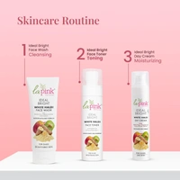 La Pink Natural La Pink Face Toner Ideal Bright White Haldi 100ml | Kakadu Plum & Cactus Flower Extract, Natural Glow  | Pore Tightening & Hydrating  | 100% Microplastic-Free | All Skin Types