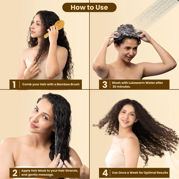 La Pink Natural La Pink Hair Mask Methi Dana 8-in-1 200g | White Haldi, Bhringraj, Kadi Patta, Hibiscus & Onion | Microplastic-Free Formula | Enhances Hair Color & Strength
