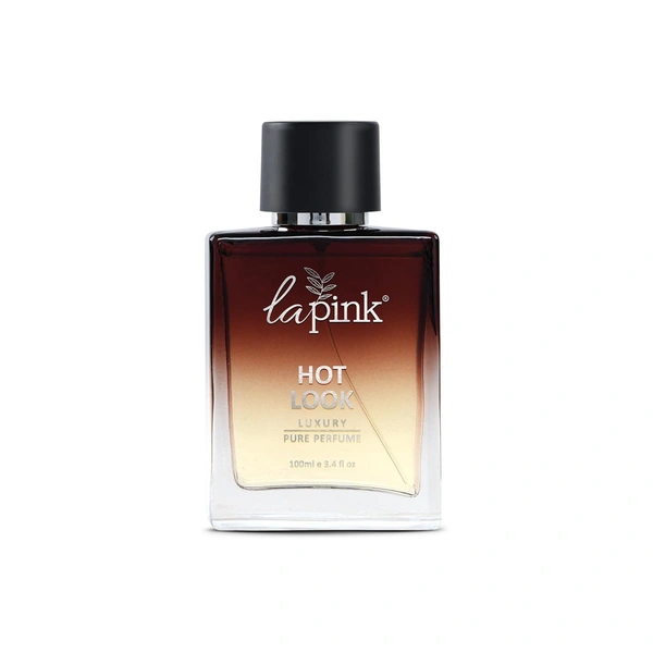 La Pink Hot Look Luxury Pure Perfume for Men 100ml | Leather, Woody, Ozonic, Fresh Spicy, Animalic, Aromatic & Aquatic Floral Citrus Green Notes | Long-Lasting Scent