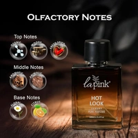 La Pink Hot Look Luxury Pure Perfume for Men 100ml | Leather, Woody, Ozonic, Fresh Spicy, Animalic, Aromatic & Aquatic Floral Citrus Green Notes | Long-Lasting Scent