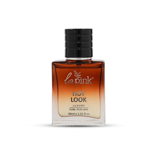 La Pink Hot Look Luxury Pure Perfume for Men 30ml | Leather, Woody, Ozonic, Fresh Spicy, Animalic, Aromatic & Aquatic Floral Citrus Green Notes | Long-Lasting Scent