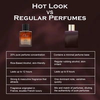 La Pink Hot Look Luxury Pure Perfume for Men 30ml | Leather, Woody, Ozonic, Fresh Spicy, Animalic, Aromatic & Aquatic Floral Citrus Green Notes | Long-Lasting Scent
