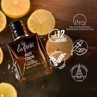 La Pink Hot Look Luxury Pure Perfume for Men 30ml | Leather, Woody, Ozonic, Fresh Spicy, Animalic, Aromatic & Aquatic Floral Citrus Green Notes | Long-Lasting Scent