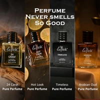 La Pink Hot Look Luxury Pure Perfume for Men 30ml | Leather, Woody, Ozonic, Fresh Spicy, Animalic, Aromatic & Aquatic Floral Citrus Green Notes | Long-Lasting Scent