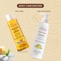 La Pink Natural La Pink Lemon Ginger Sampoo 250ml | White Haldi, Lemon, Ginger & Bhringraj | Microplastic-Free Formula |  Cleanse, refreshes & banishes dandruff