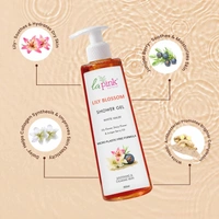 La Pink Natural La Pink Lily Blossom Shower Gel 250ml | White Haldi, Lily & Daisy Flower, Avocado & Juniper Berry Oil | Calming, Smoothing | Microplastic-Free, Skin-Friendly Formula
