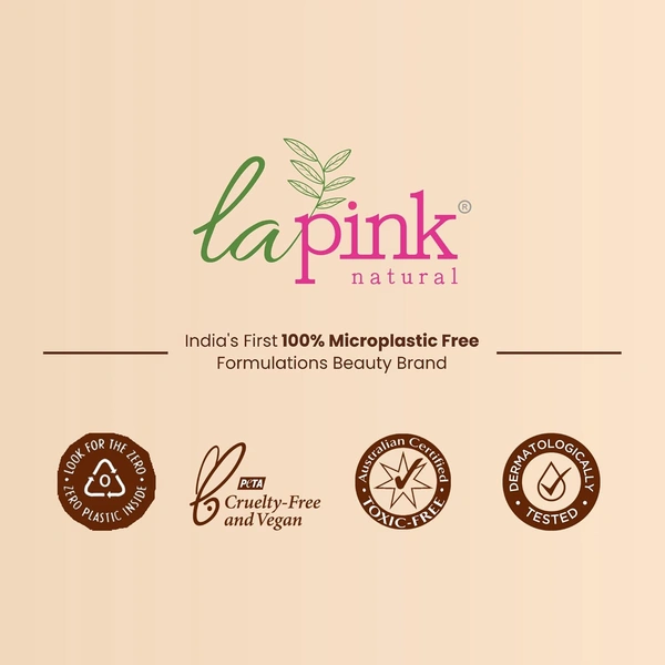 La Pink Natural La Pink Lily Blossom Shower Gel 250ml | White Haldi, Lily & Daisy Flower, Avocado & Juniper Berry Oil | Calming, Smoothing | Microplastic-Free, Skin-Friendly Formula