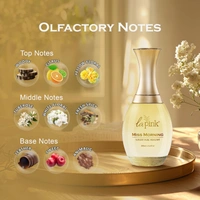La Pink Miss Morning Luxury Pure Perfume for Women 100ml | White Floral, Warm Spicy, Vanilla & Cacao| Amber, Woody, Tuberose, Almond Powdery Notes