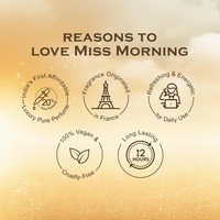 La Pink Miss Morning Luxury Pure Perfume for Women 30ml | White Floral, Warm Spicy, Vanilla & Cacao| Amber, Woody, Tuberose, Almond Powdery Notes
