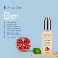 La Pink Natural Anti Acne Face Serum with white haldi 100ml | Pomegranate, Green Tea & Witch Hazel Extract for Reduce Acne & Evens Skin Tone | Micro Plastic Free Formula